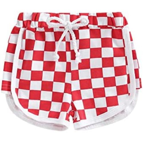 Toddler Baby Boy Girl Checkerboard Plaid Pants Elastic Waist Casual Trousers Spring Summer Fall Winter Long Pants