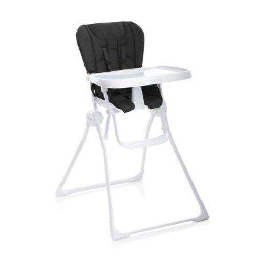Joovy Nook Compact Fold Swing Open Tray High Chair - Black: Removable Tray, Safety Harness, Folds for Easy Transport