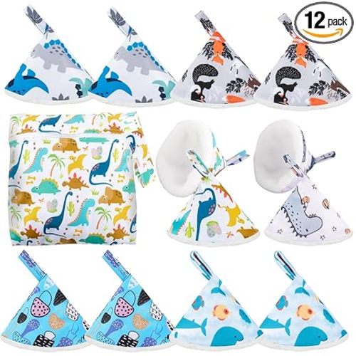 12 Pcs Peepeeteepe for Baby Boy with Storage Bag, Reusable Peepeeteepe Baby Boy with Hang Loop (6 Patterns)