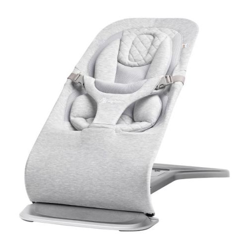 Ergobaby Evolve 3 in 1 Baby Bouncer in Cozy Knit - Light Gray