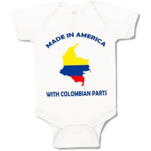 Cute Rascals Baby Bodysuit Made in America with Colombian Parts Boy & Girl Clothes White