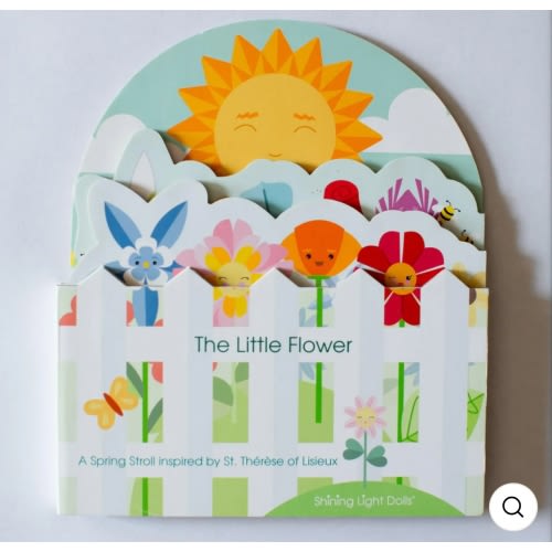 The Little Flower - A Spring Stroll inspired by St. Therese of Lisieux shaped book