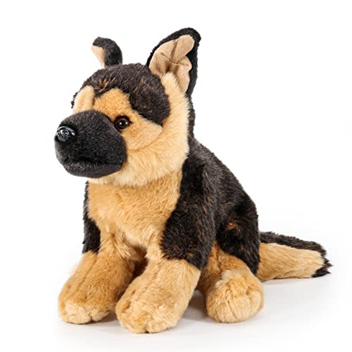 VANLINNY NEW German Shepherd Stuffed Animal, 16″ Soft Realistic Dog Plush Toy for Boys and Girls, Huggable and Washable Non-Shedding Cuddly Toy, German Gifts for Kids, Friends, Birthday Xmas Gift