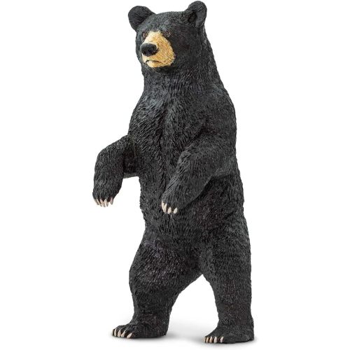 Safari Ltd. Standing Black Bear Figurine - Lifelike 4" Model Figure - Educational Toy for Boys, Girls, and Kids Ages 3+