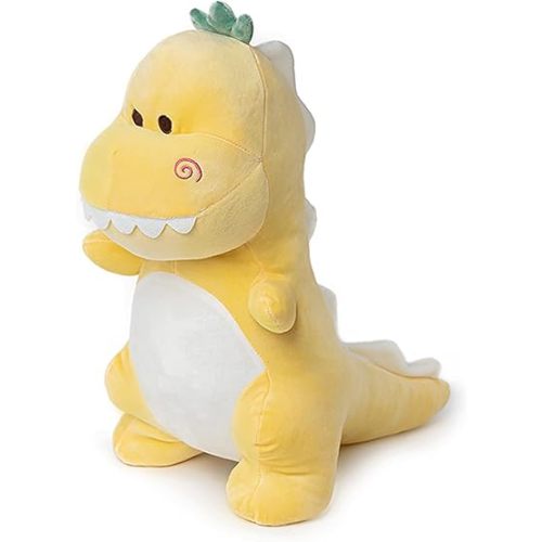 Dinosaur Stuffed Animal,12“ Cute Stuffed Dinosaur Plush Soft Dino Stuffed Animals Dino Plushie Toys for Boys Girls Kids Baby Toddlers (Yellow)