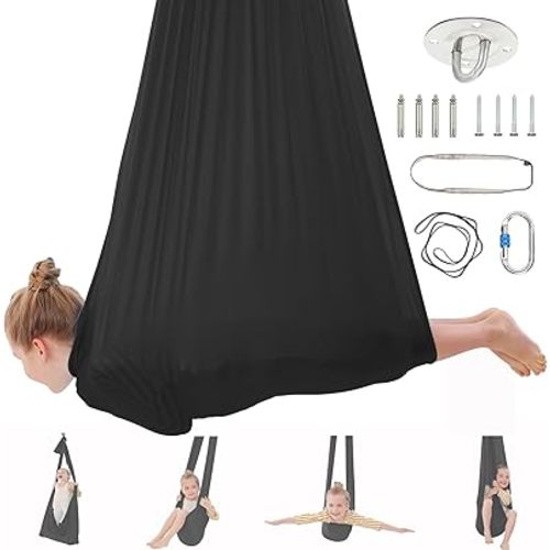 Sensory Swing - 360° Swivel Indoor Swing for Kids with Autism, ADHD, and Sensory Processing Disorders, Sensory Swing for Kids Indoor, Adjustable Kids Cuddle Swing with Sensory Needs