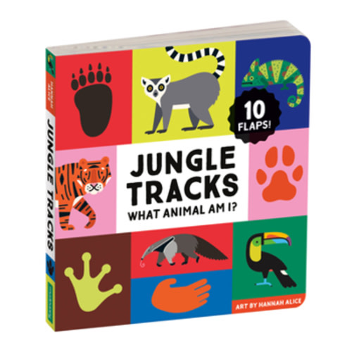 Jungle Tracks – Lift the Flap Interactive Jungle Animal Board Book for Young Children