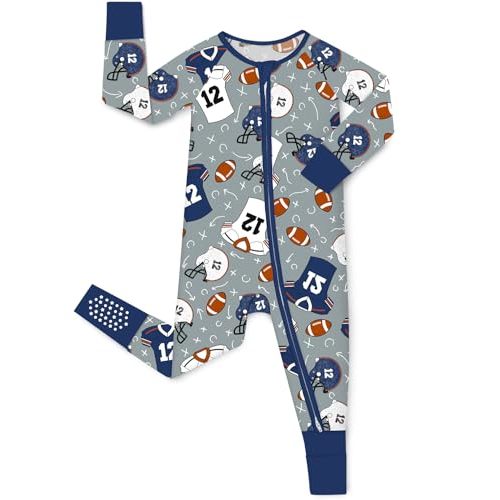 babee Reshinee Bamboo Viscose Baby Convertible Footie Pajama, Zipper Pajamas for Baby Boys & Girls, Sleep & Play Footed