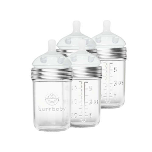 6oz Natural Glass Baby Bottles