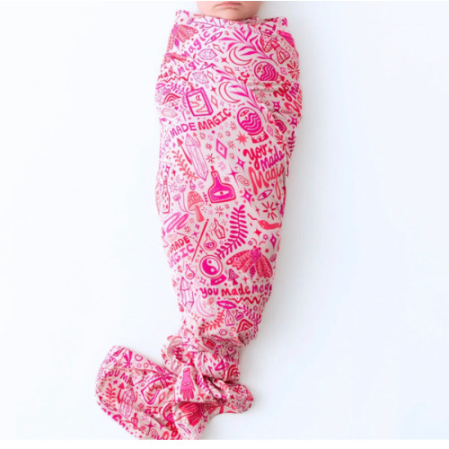 The Forever Swaddle Blanket | Mystic Mama (Pink) – Raising Mama