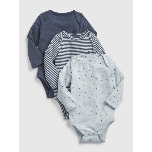 Baby First Favorite Long Sleeve Bodysuit (3-Pack)
