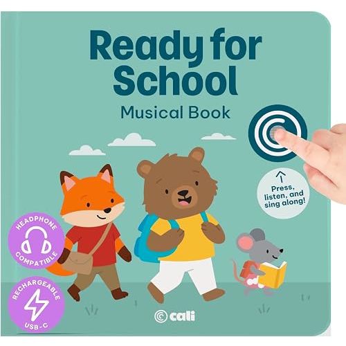 Cali's Books Alphabet Music Book for Toddlers 1-3 Years Old