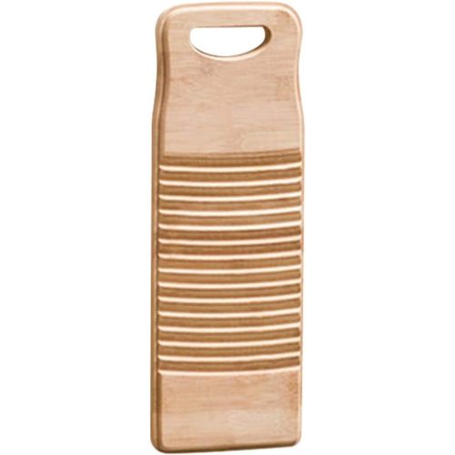 Washboard for Laundry, Septcity Clothes Wash Boards-old Fashioned Hand Washer for women School Home Durable Wood Anti-slip Bamboo Household Tools Vintage Decor(15.7 * 5.9 * 0.7 Inch) (Small)