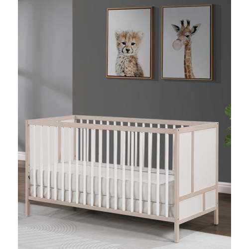Suite Bebe Pixie 3-in-1 Crib in Washed Natural/White