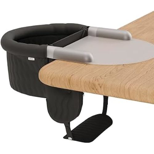 Lalo The Hook-On Chair, Portable Baby High Chair, Silicone Tray & Footrest