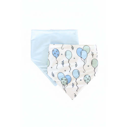 Party Time 2pc Bandana Bibs | Blue