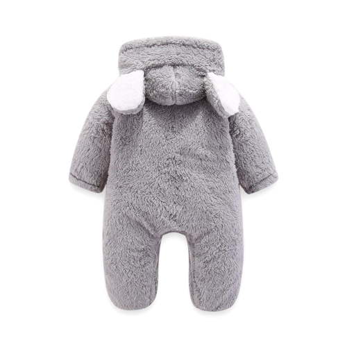 Autumn Winter Baby Rompers Baby Girl Boy Clothes Fleece Animal Bear Newborn Jumpsuits Infant Halloween Costume 0-12m