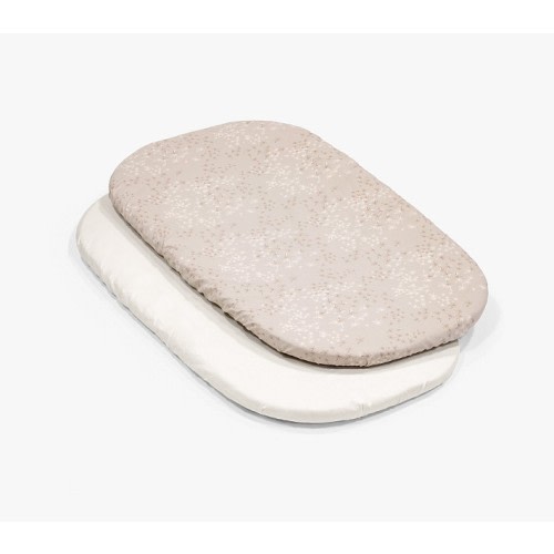 Stokke® Snoozi™ Organic Cotton Bassinet Fitted Sheets, Set of 2