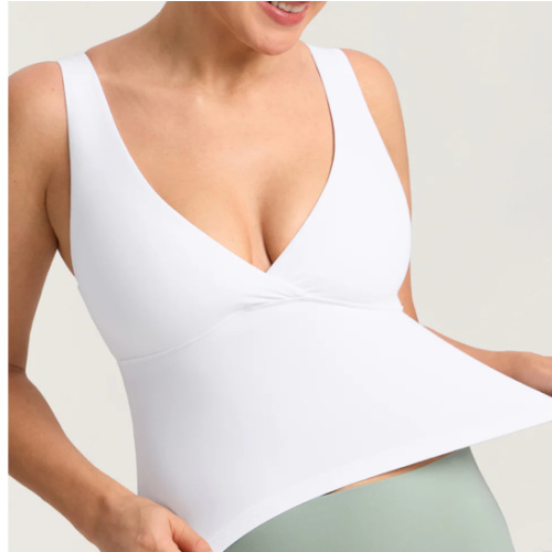 MOMANDA Natrelax® Crossover Nursing Crop Tank Top