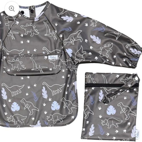 The Grayson Long Sleeve Bib - Dino – Calla and Friends