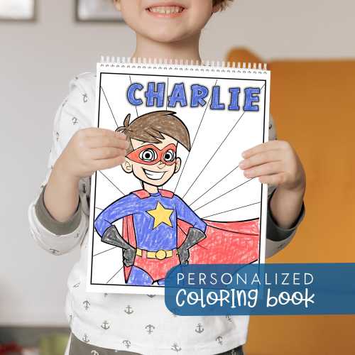 Personalized Kids Coloring Book