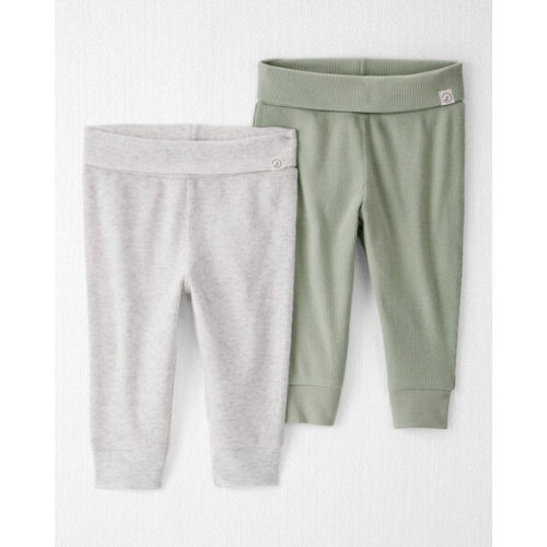 Baby Girl 2-Pack Organic Cotton Grow-With-Me Joggers - Little Planet | Carter's