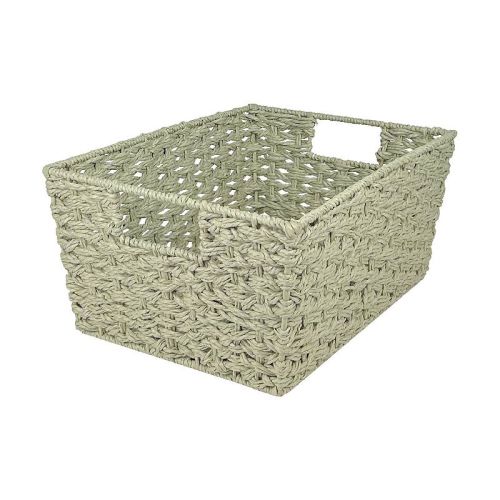 Belle Maison Green Tapered Paper Rope Basket