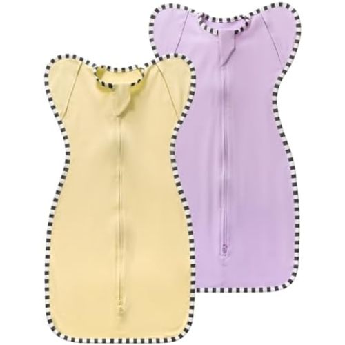 Baby Transition Swaddle 2-Pack, Newborn Sleep Sack, Arms Up Design (Arms In/Out), Infant Swaddle for Boys Girls