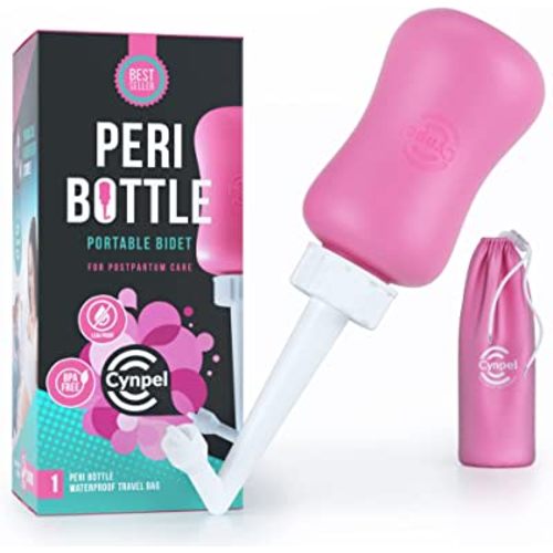 Cynpel Peri Bottle for Postpartum Essentials, Feminine Care | The Original Portable Bidet (Pack of 1) Dusty Rose)