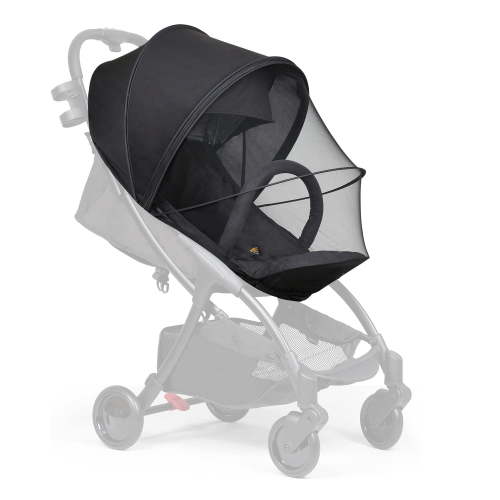 Beberoad Love 2-in-1 Stroller Sun Shade & Mosquito Net, UV Protection Breathable Mesh Stroller Cover with Dual Zipper, Black