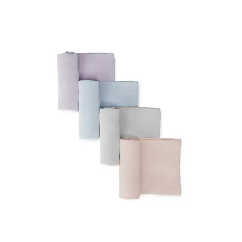 Organic Muslin Swaddle Blankets 4-Pack | GOTS-Certified Cotton
