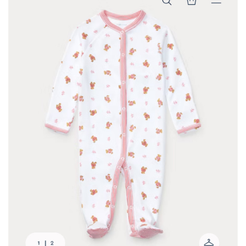 Polo Bear Cotton Footed Coverall | Ralph Lauren