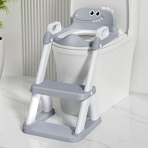 Potty Training Seat for Toddlers, 2 in 1 Potty Training Toilet with Anti-Slip Pad Step Stool, Toddler Toilet Seat for Boys and Girls