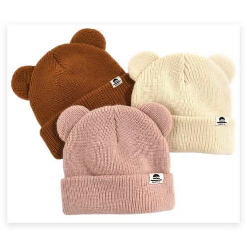FURTALK Baby Beanie with Bear Ear for Infant Toddler, 0-6 Months