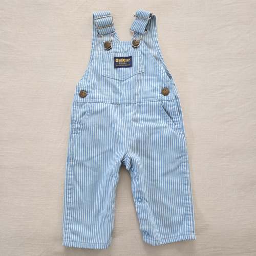 Vintage Oshkosh Light Blue Engineer Overalls 3-6m