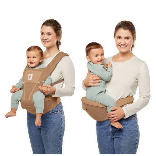 Alta 2-in-1 All Carry Positions Baby Carrier and Hip Seat - Camel Brown