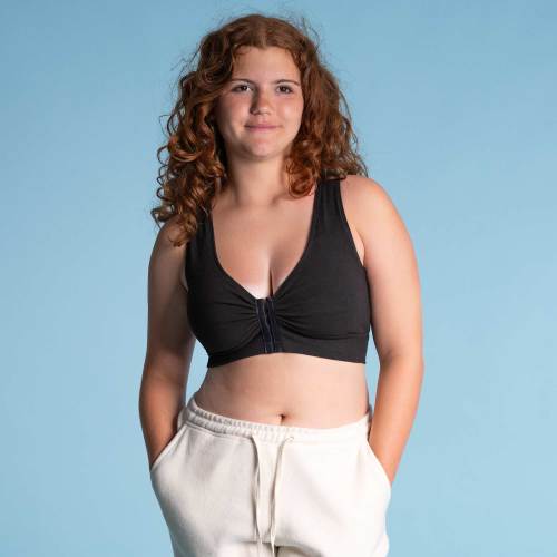 KIRA Organic Cotton Bra Top (Great For Nursing) (Grown & Made in USA) (87% Biodegradable)
