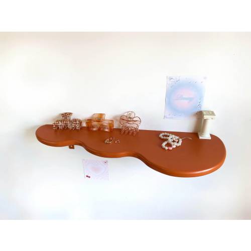 Wavy Shelf | Boho shelf | Maximalist | Funky Decor | Retro Aesthetic | Organization | Aesthetic Home Decor | Eclectic Decor | Retro Decor