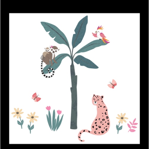 Enchanted Safari Colorful Jungle Animals Wall Decals/Stickers – Lambs & Ivy