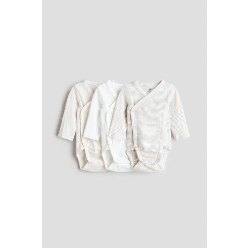 3-PACK WRAPOVER BODYSUITS