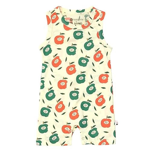 Babysoy Soft Unisex Newborn Baby Toddler Organic Pattern Print Tank Romper Shortall