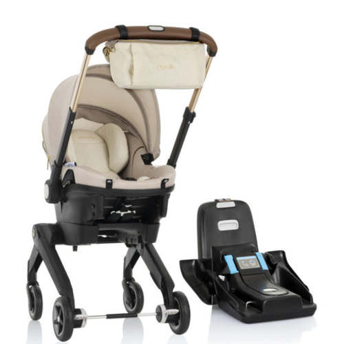 Shyft DualRide Infant Car Seat Stroller Combo with Green &amp; Gentle Fabric