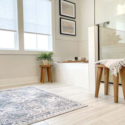 Baby Room Rug Amara - Ash/Natural - Washable Rug– Tumble