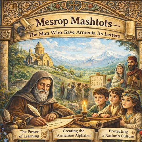 Mesrop Mashtots — The Man Who Gave Armenia Its Letters: The Inspiring Story Behind the Armenian Alphabet (Armenian Book For Children) Paperback – December 28, 2025