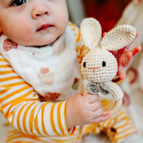 Animal Wooden Rattle Teether – embé®