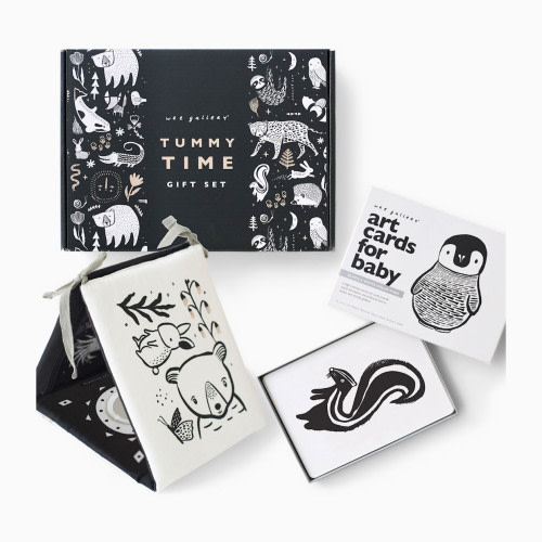 Wee Gallery Tummy Time Art Bundle with Gift Box - Black And White