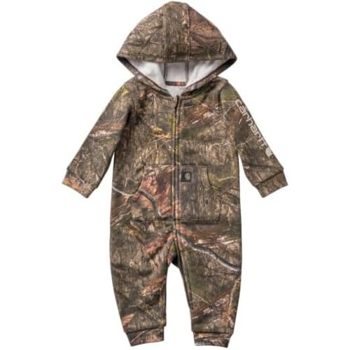 Carhartt Kid's CM8790 Zip-Front Hooded Camo Coverall - Boys