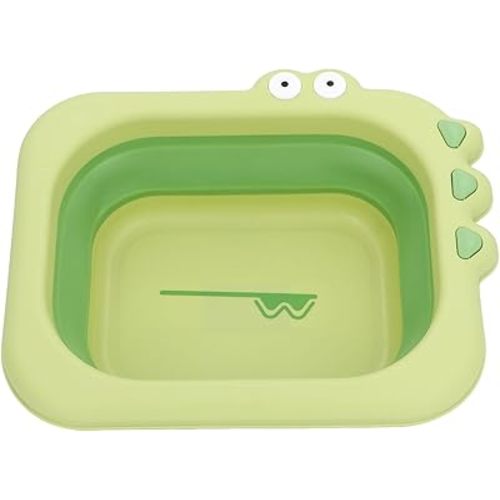 Portable Baby Bather, Foldable Butt Washing Device for Newborns Multi Functional Lightweight and Portable Baby's Favorite (Green)