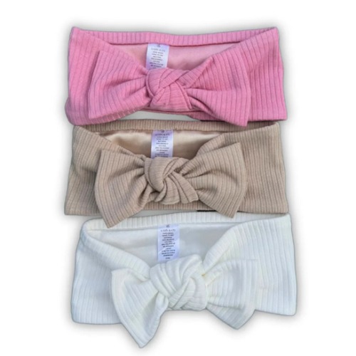 Newborn Satin Lined Bow Headband Gift Set – Aarin & Co.