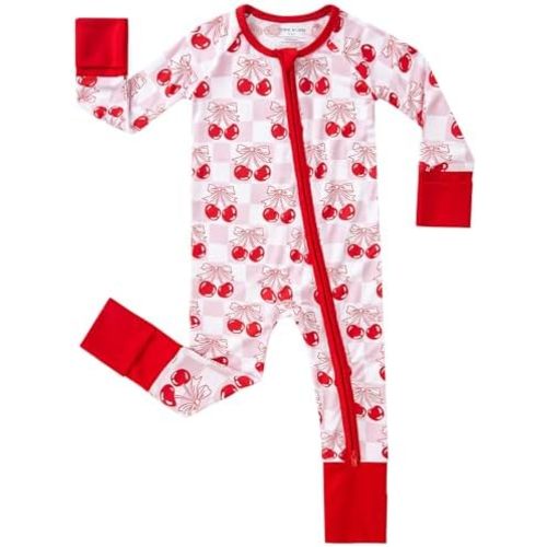 pureborn Baby Infant Boys Girls Sleeper Snug Fit Viscose from Bamboo Pajamas Zipper Pjs 0-24 Months